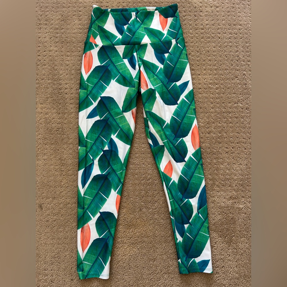Onzie Tropical palm tree Print Leggings